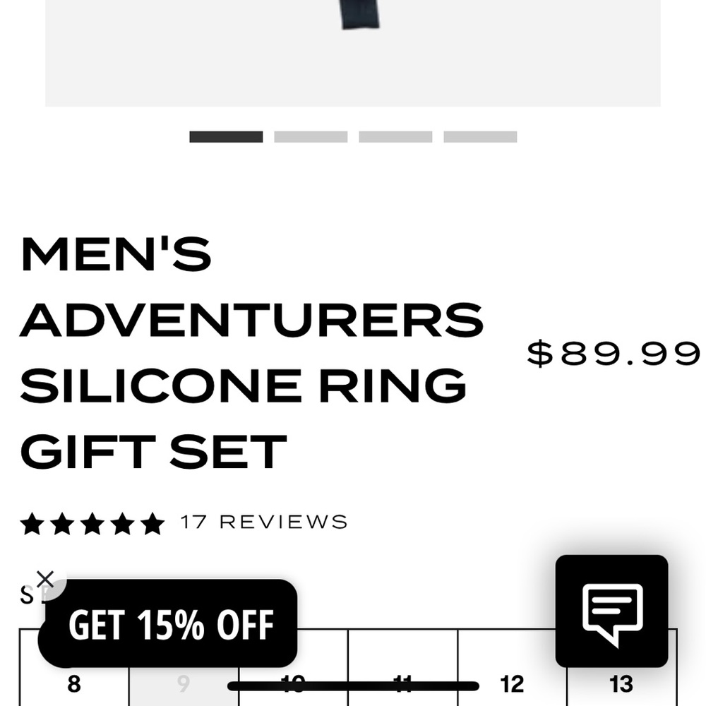 Qalo 3pack size 11 men’s rings